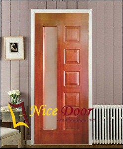 Cửa gỗ công nghiệp giá rẻ mẫu 6BG1- Xoan Đào