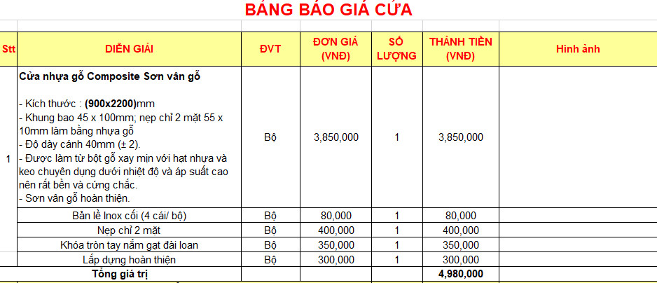 báo-giá-cửa-nhựa-giả-gỗ-composite-sơn-vân-gỗ