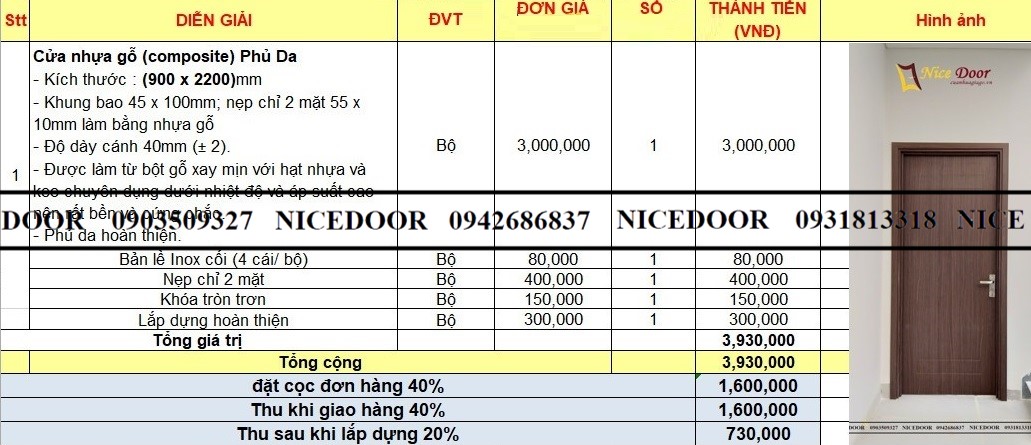 giá-cửa-nhựa-giả-gỗ-composite