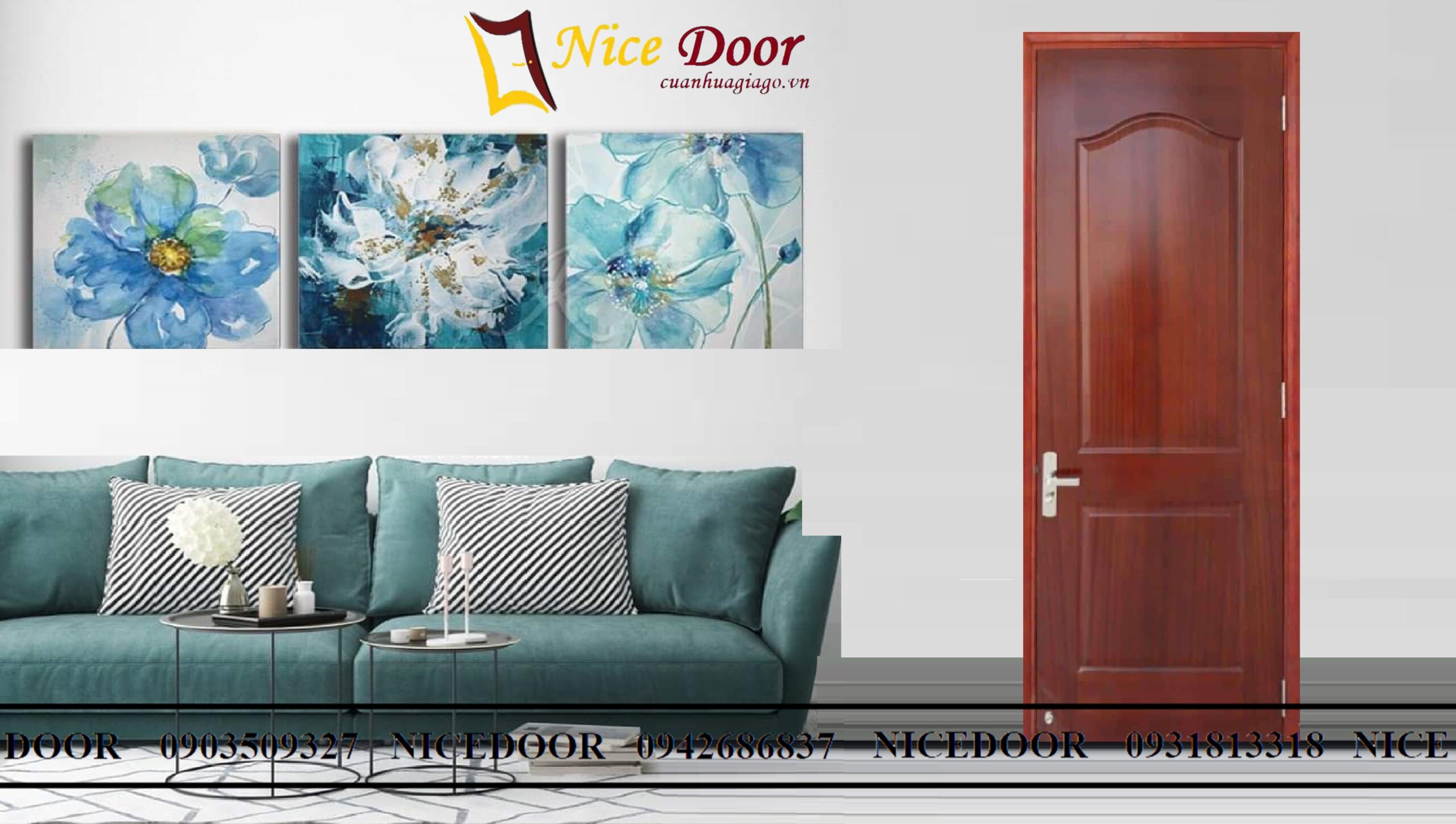 cửa-gỗ-công-nghiệp-mẫu-2A-căm-xe