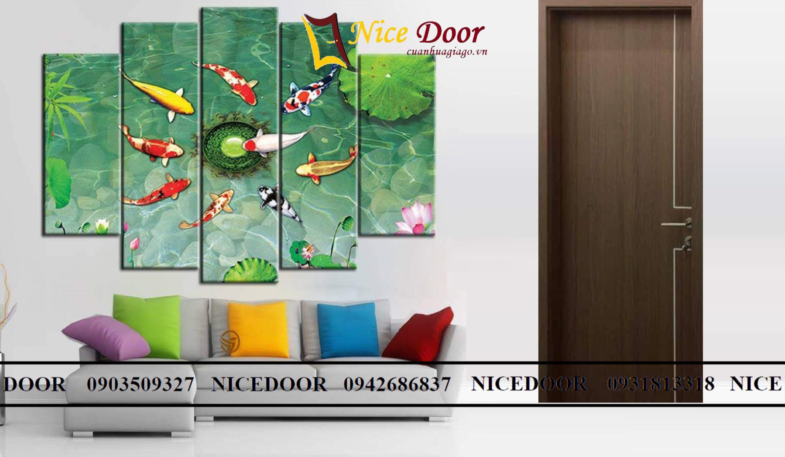 Cửa gỗ mdf melamine nha trang