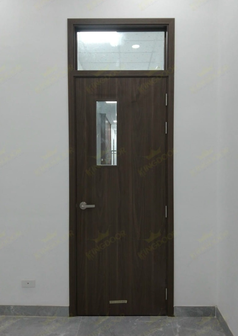 cửa gỗ melamine có ô kính