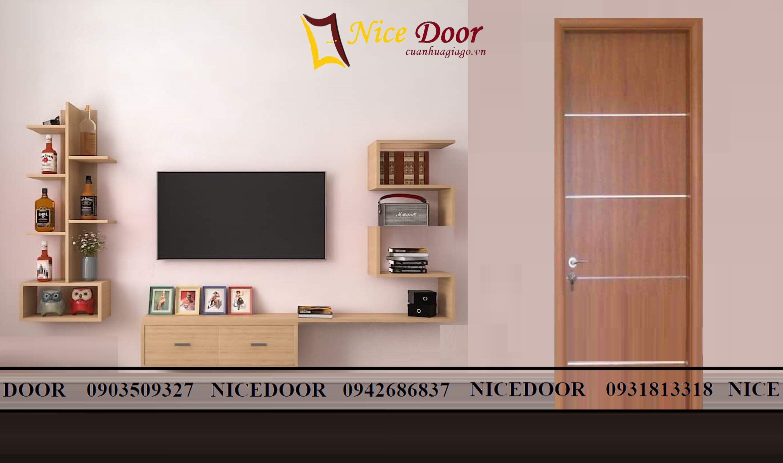 mẫu cửa gỗ chạy chỉ