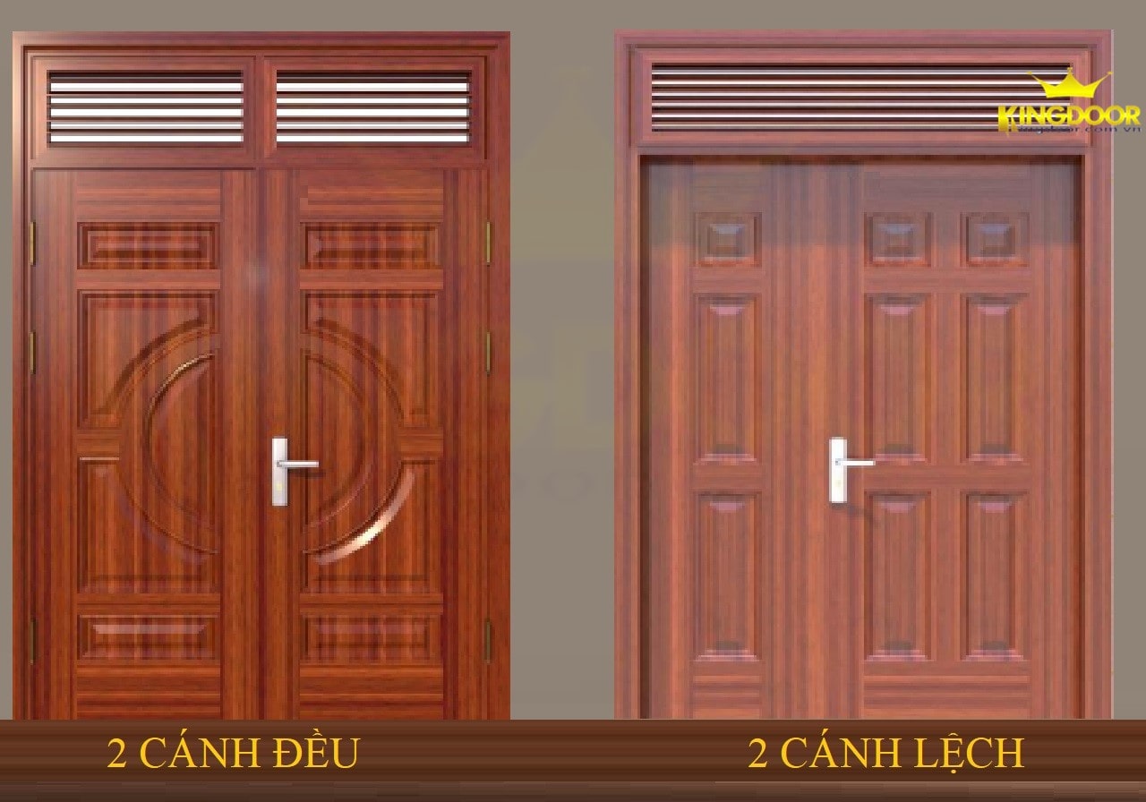 Giá cửa gỗ vân gỗ Đà Lạt | Cửa sổ chính hãng King Door Cua-thep-van-go-2-canh-min