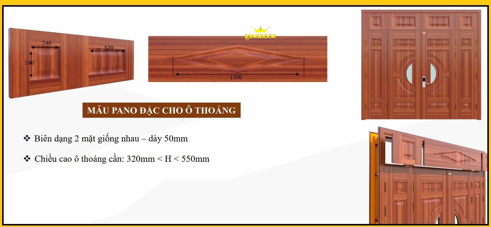 Báo giá cửa thép vân gỗ chính hãng mới nhất [4/2024] O-thoang-cua-thep-van-go-min