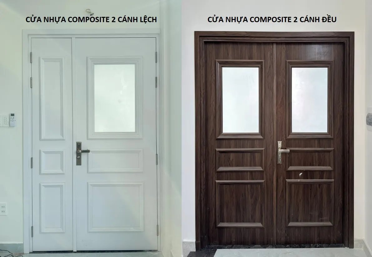 Cửa nhựa composite 2 cánh đôi