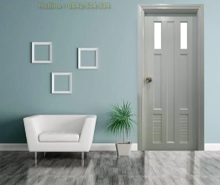 Cửa nhựa giả gỗ mẫu YW-23